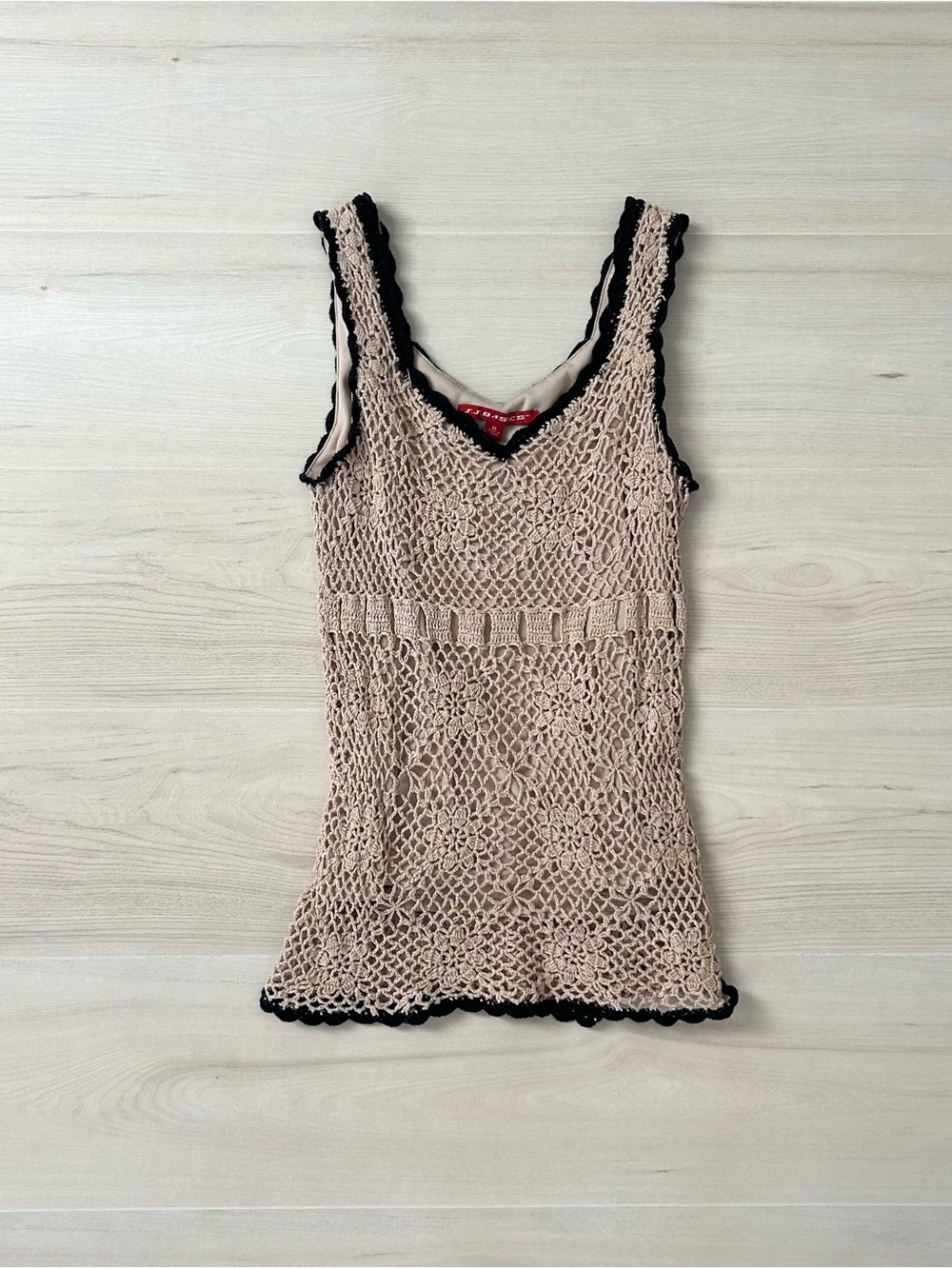 jj basics floral crochet tank top